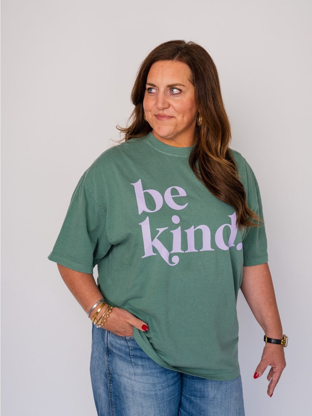 Be Kind Graphic Tee - Green